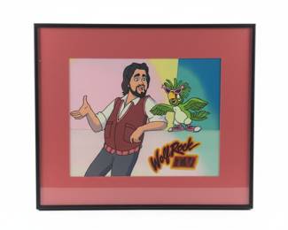 Original 1984 Wolf Rock TV Production Cel