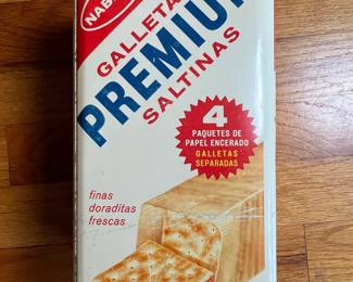 Vintage Nabisco Premium Saltine Crackers Tin (Bilingual)