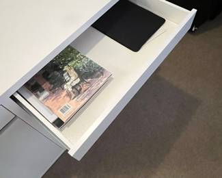IKEA Micke Desk with Drawer and Cabinet