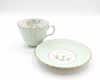 Adderley Ambassador Fine Bone China Teacup and Saucer