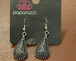 Paparazzi "Interstellar Idol" Silver Teardrop Earrings