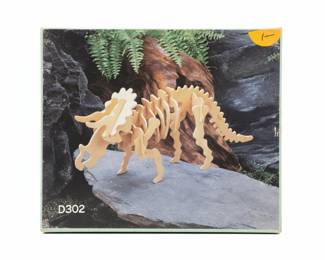 IQ Assembling Products D302 Triceratops Wooden Dinosaur Skeleton Model Kit