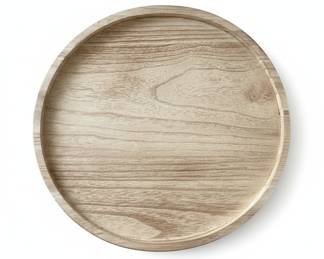Rustic Round Wooden Serving Tray