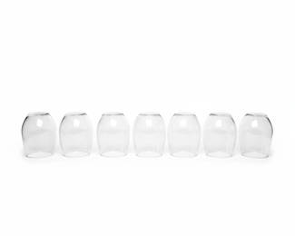 Set of 10 Clear Glass Tumblers/Wine Glasses