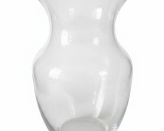 Clear Glass Urn-Style Vase