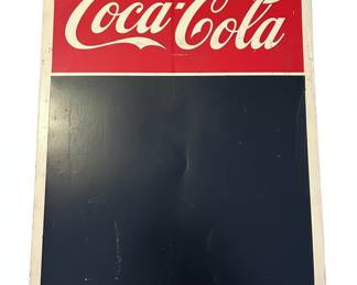 Vintage 1970s Coca-Cola Metal Chalkboard Sign