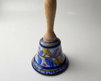 Vintage Hand-Painted Ceramic Bell - Figas of Spain