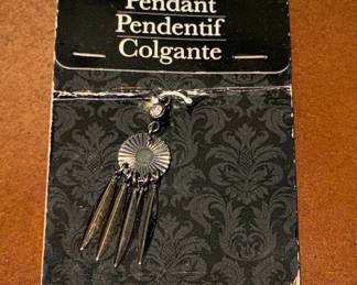 Costume Jewelry Sunburst and Spike Pendant