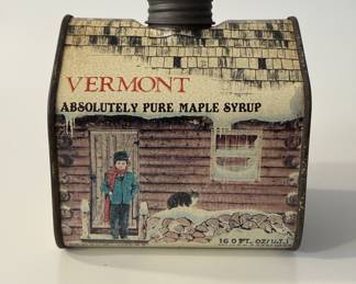 1984 Vermont Maple Syrup Cabin Tin