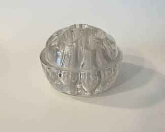 Vintage Pressed Glass Flower Frog