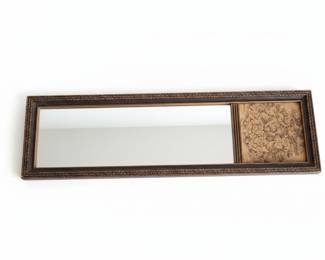Vintage Mid-Century Mirror with Tapestry Insert
