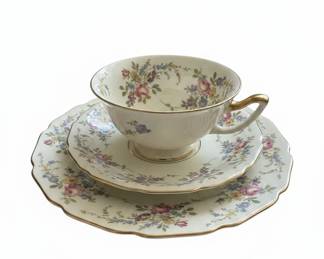 Thomas Ivory Bavaria "La Salle" Porcelain Tea Trio
