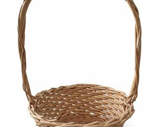 Woven Willow Swing-Handle Basket