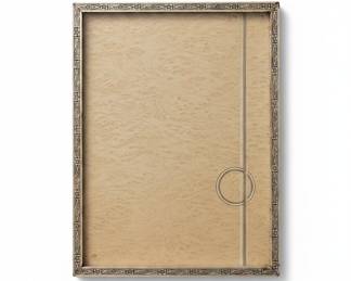 Antique 1920s Art Deco Stamped Metal Picture Frame