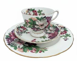 Tuscan Fine English Bone China 'Azalea' Trio