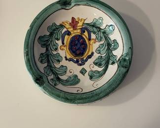 Deruta Majolica Hotel Hassler Ashtray
