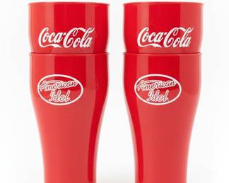 Coca-Cola American Idol Promotional Plastic Tumblers (Set of 4)