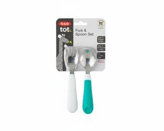 OXO Tot Stainless Steel Fork & Spoon Set