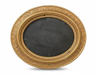 Antique 19th C. Victorian Gold Gilt Oval Frame (c. 1890)