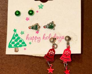 Claire's Holiday Earrings Set - 3 Pairs
