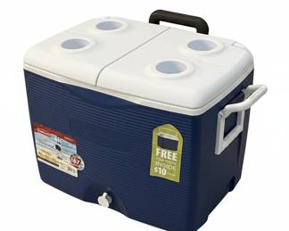 Rubbermaid 45-Quart Cooler with Split Lid