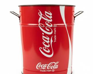 Vintage Coca-Cola Metal Ice Bucket