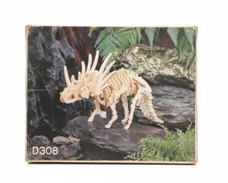 IQ Assembling Products Series D308 Styracosaurus Wooden 3D Puzzle