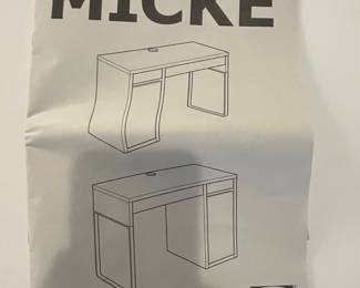 IKEA Micke Desk with Drawer and Cabinet