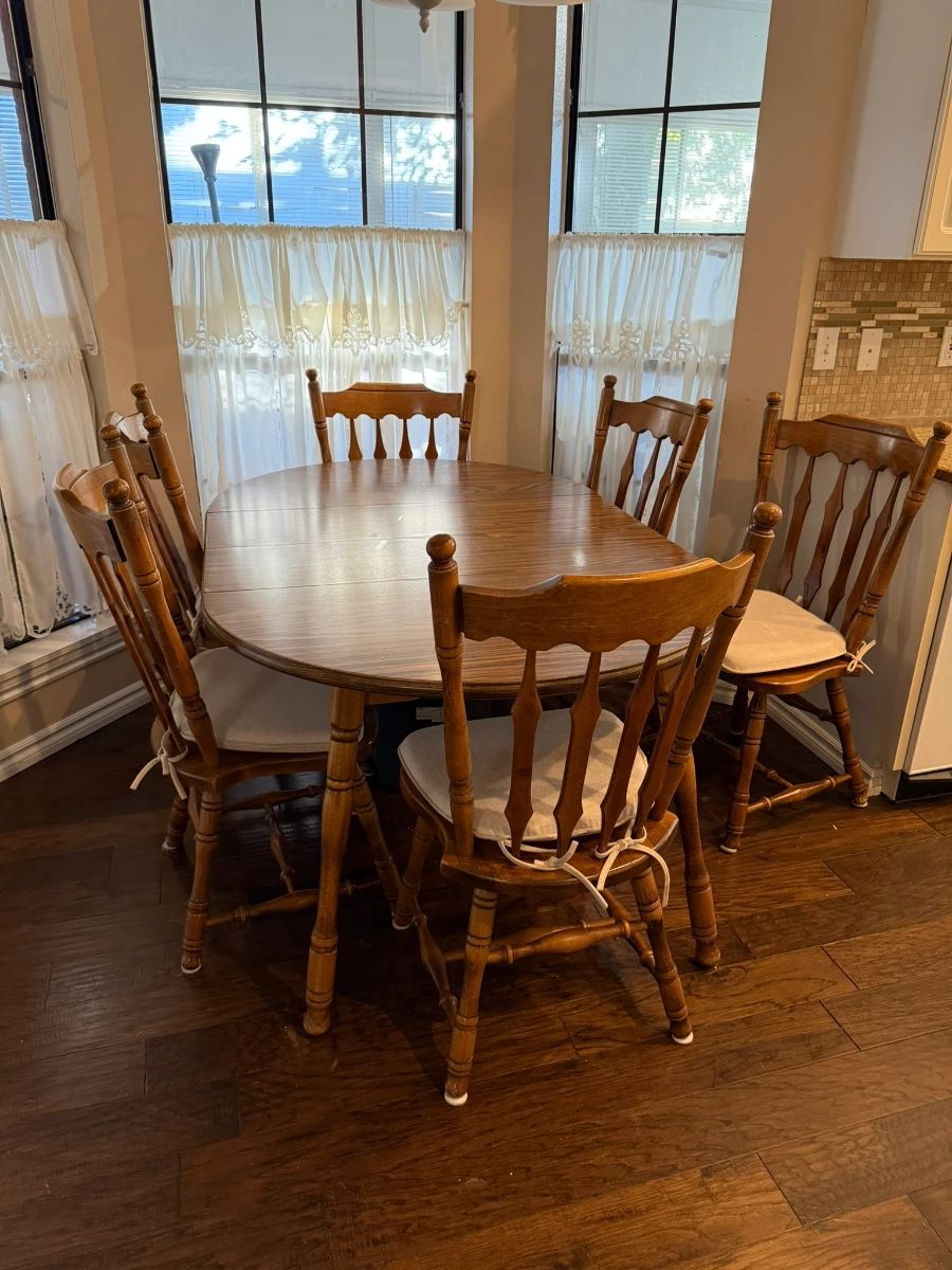 dining table with 6 chairs