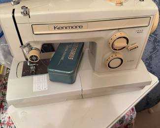 Sears Kenmore sewing machine with portable case