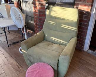 swivel electric dryer, storage footstool
