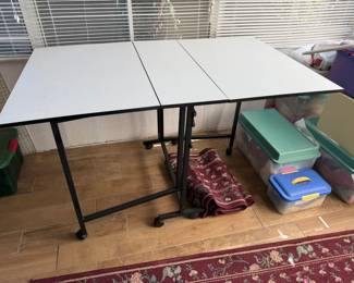folding craft and sewing table