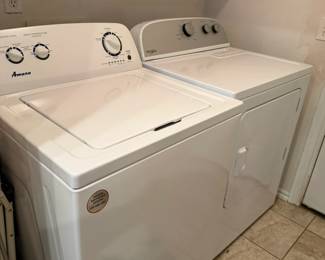 Amana Washer, Electric Dryer