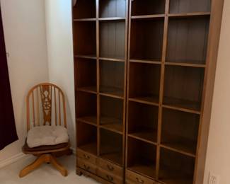 chair,  display shelves 2 units