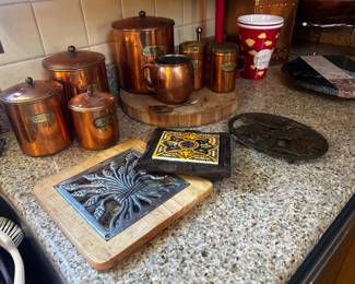 Copper canister set