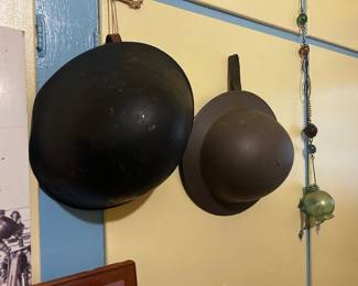 Vintage army helmets