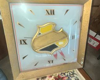 VINTAGE FALSTAFF LIGHTED CLOCK