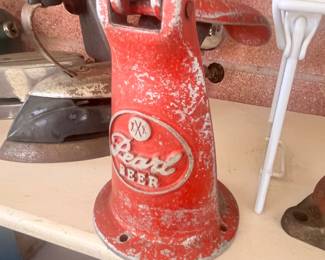 RARE - PEARL BEER "FLAT-TOP" CAN OPENER