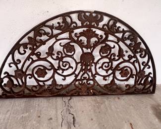 HEAVY, CAST IRON FRONT DOOR GRATE