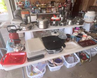 LOTS MORE KITCHENWARE OUT HERE!