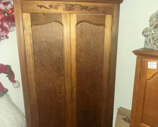 VERY TALL ANTIQUE ARMOIRE!