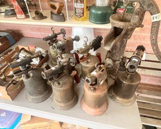 LOTS OF VINTAGE TORCHES