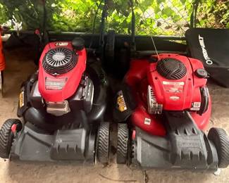 PAIR OF NICE TROY-BILT SELF-PROPELLED MOWERS