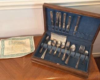 Wm. Rogers Silver-Plated Flatware Service with Chest