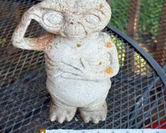 Concrete E.T. Garden Figurine