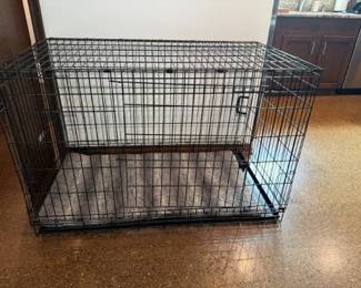 XL Foldable Wire Pet Crate with Mat