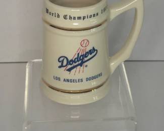 Los Angeles Dodgers 1981 World Champions Ceramic Stein