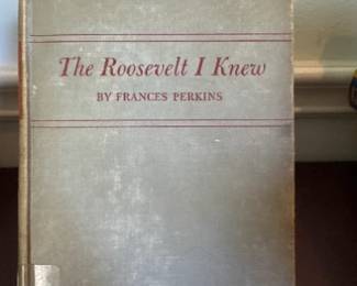 Frances Perkins Roosevelt I Knew Book