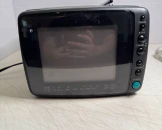 Vintage Portable CRT Television and AM/FM Radio