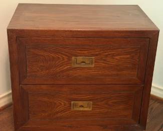 Act II Daisy Walnut Two-Drawer Nightstand